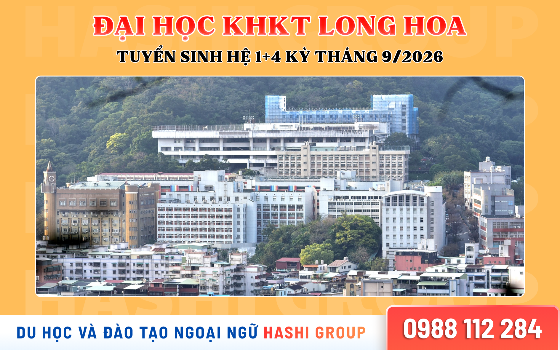 Đại học KHKT Long Hoa Đài Loan – Tuyển sinh hệ 1+4 kỳ T9/2026